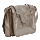 Genevieve Patent Messenger Bag
