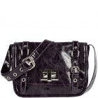 Genevieve Patent Messenger Bag