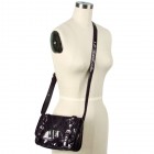 Genevieve Patent Messenger Bag