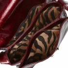 Genevieve Patent Messenger Bag
