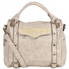 Rae Woven Flap Satchel
