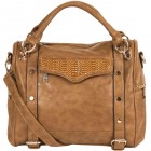 Rae Woven Flap Satchel
