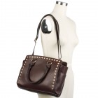 Delia Studded Handbag