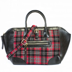 Paris Plaid Tote
