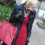 red handbag