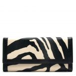 Zebra Print Trimmed Wallet