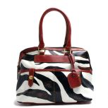 Classic Zebra Print Satchel