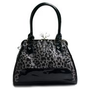 Crystal Kisslock Satchel