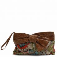 Paisley Cotton Knot Clutch