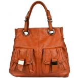 Harlow Perforated Satchel