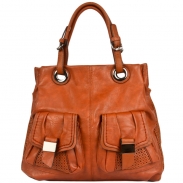 Harlow Perforated Satchel