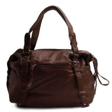 Brown Satchel with Buckle