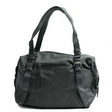 Grey Satchel with Buckle