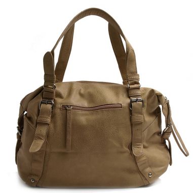 Tan Satchel with Buckle