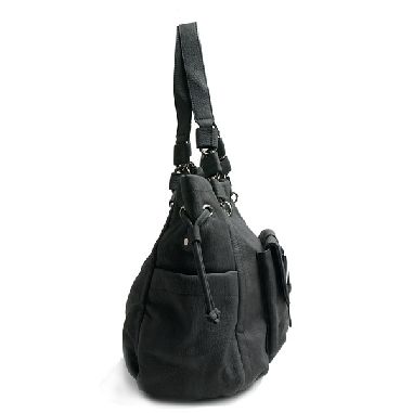 Faux Leather Bag with Buckle