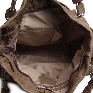 Tan Satchel with Buckle
