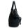Navy Faux Leather Satchel