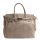 Cream Buckle Satchel