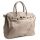 Cream Satchel with Buckle