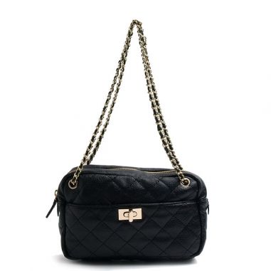 Black Quilted Handbag