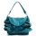 Blue Zippered Shoulder Bag