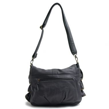 Grey Bag with Ruffles