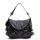 Grey Zippered Shoulder Bag