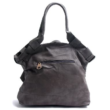 Grey Ruffle Bag