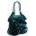 Turquoise Ruffle Handbag