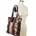 Brown Python Tote Bag