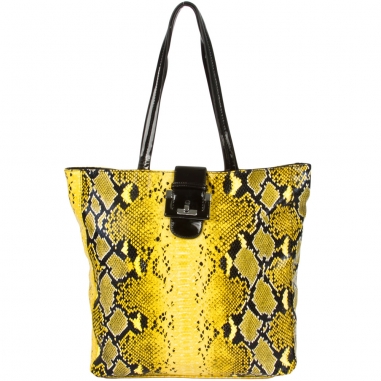Yellow Python Tote Bag