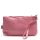 Pink Faux Leather Clutch