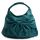 Teal Shoulder Bag with Bow