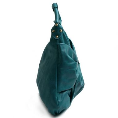Teal Hobo Bag with Bow