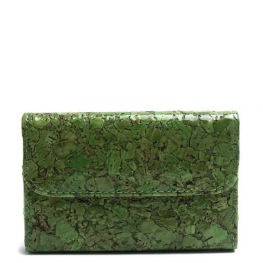 Green Cork Business Card Holder