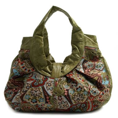Green Paisley Bag