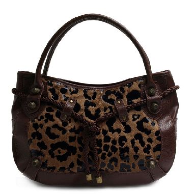 Peggy Leopard Satchel