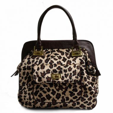 Elaina Leopard Satchel