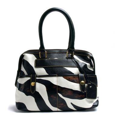 Classic Zebra Print Satchel