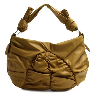 Yellow Ruched Bag