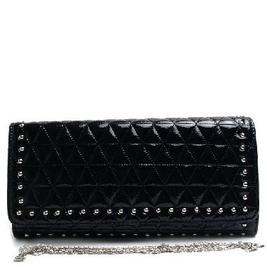 Black Quilted Clutch Bag